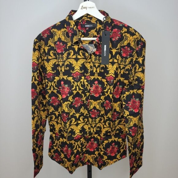 Fashion Nova Men's Button Down  Top - Picture 1 of 6